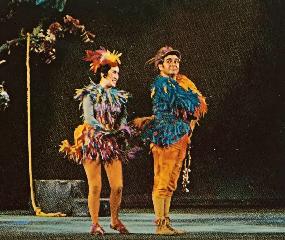 Shigemi Matsumoto as Papagena in The Magic Flute (San Francisco Opera) (with Sir Geraint Evans)